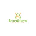 Modern Simple HOME Building House Logo design Royalty Free Stock Photo