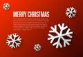 Modern flat design christmas card template Royalty Free Stock Photo