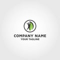 Modern and simple Physical Fitness vector logo design template Royalty Free Stock Photo