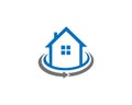 Modern and Simple Real Estate Houses Logo. Royalty Free Stock Photo