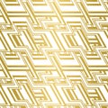 Modern simple seamless vector pattern with scratched gold texture on white background.