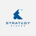 Modern simple strategy puzzle piece vector