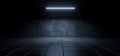 Modern Simple Underground Realistic Light Glowing On Cement Concrete Dark Room Hangar Parking Car Showroom Tiled Floor Background