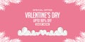 Modern simple valentines day sale background