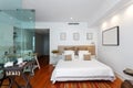 Modern single bedroom house Royalty Free Stock Photo