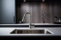 Modern Sink faucet kitchen. Generate ai