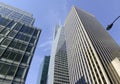 Modern skyscraper against blue sky, New York City Royalty Free Stock Photo