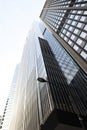 Modern Skyscraper. Bottom Up View. Chicago . Windy city Royalty Free Stock Photo