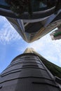 Modern Skyscraper Building against blue sky. Royalty Free Stock Photo