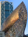 Modern skyscraper building in Barcelona, Spain. Royalty Free Stock Photo