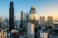 Modern skyscraper building city skyline of Panama City - Royalty Free Stock Photo