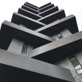 Modern skyscraper building seen from below