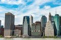 modern skyscraper cityscape in midtown. architectural cityscape in new york city. skyscraper skyline of manhattan. new Royalty Free Stock Photo