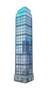 Modern skyscraper of glass,