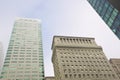 Modern skyscraper and victorian style skyscraper in San Francisco - California - USA Royalty Free Stock Photo