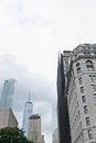 Modern skyscrapers against the blue sky in New York Royalty Free Stock Photo