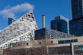 Modern Skyscrapers and Buildings in Hell`s Kitchen of New York City