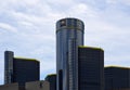 Modern Skyscrapers in Downtown Detroit, Michigan Royalty Free Stock Photo