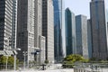 Modern skyscrapers in downtown Shanghai. Royalty Free Stock Photo