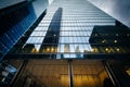 Modern skyscrapers in the Financial District of downtown Toronto Royalty Free Stock Photo