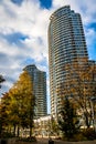 Modern skyscrapers in the Financial District of downtown Toronto - Toronto, Ontario, Canada Royalty Free Stock Photo