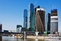 Modern skyscrapers Moscow City Royalty Free Stock Photo