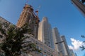 Modern skyscrapers in Sarona district of Tel Aviv, the most populous city of Israel