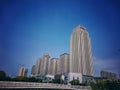 modern skyscrapers in Wuhan city