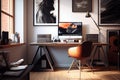 modern and sleek workspace, designed to inspire creativity and productivity Royalty Free Stock Photo