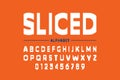 Modern sliced font design