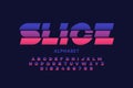 Sliced font