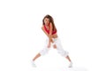 Modern slim dance style woman dancer Royalty Free Stock Photo