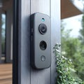 Modern Smart Doorbell Illustration Royalty Free Stock Photo