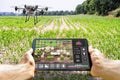 Modern Smart Farming Agriculture Technology At Farm