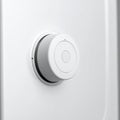 Modern Smart Home Control Knob on a White Wall Royalty Free Stock Photo