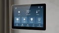 Smart Home Control Panel - Touchscreen Interface for Lights, Security, and Temperature Royalty Free Stock Photo