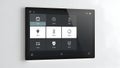 Smart Home Control Panel Touchscreen Display - Modern Home Automation Interface Royalty Free Stock Photo
