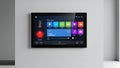 Smart Home Control Panel Temperature, Security, Lights, Music, Automation Dashboard Royalty Free Stock Photo
