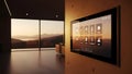 Smart Home Control Panel Automation, Security, Modern Living Royalty Free Stock Photo
