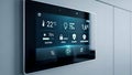 Smart Home Control Panel Temperature, Lighting, Security, Entertainment Royalty Free Stock Photo