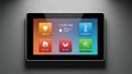 Smart Home Control Panel Automation, Security, Lighting Royalty Free Stock Photo