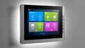 Smart Home Control Panel on Wall Royalty Free Stock Photo