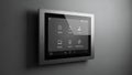 Smart Home Control Panel Touch Screen Interface for Lighting, Climate, Security, Entertainment Royalty Free Stock Photo