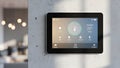 Smart Home Control Panel on Wall Royalty Free Stock Photo