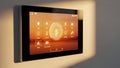 Smart Home Control Panel - Modern Tablet Interface for Automation and Security Royalty Free Stock Photo