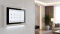 Smart Home Control Panel Automation, Security, and Technology Royalty Free Stock Photo