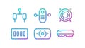 Modern Smart Home Technology Line Icons Set, vector design Generative AI Royalty Free Stock Photo