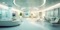 In a modern smart hospital, advanced technology and a patient-centric environment merge for optimized healthcare Royalty Free Stock Photo