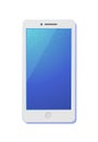 Modern smartphone front view vector illustration