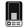 Sleek, black and white icon illustration of a modern smartphone design Royalty Free Stock Photo
